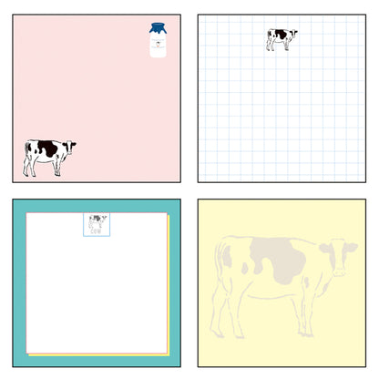 Animal Series Memo Pad Square Cow GF-561