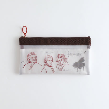 STUDY HOLIC Mesh Pen Pouch <Musicology> ST-240
