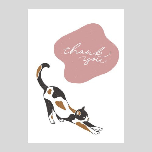 Konno Printing Thank You Card Cat L24S010