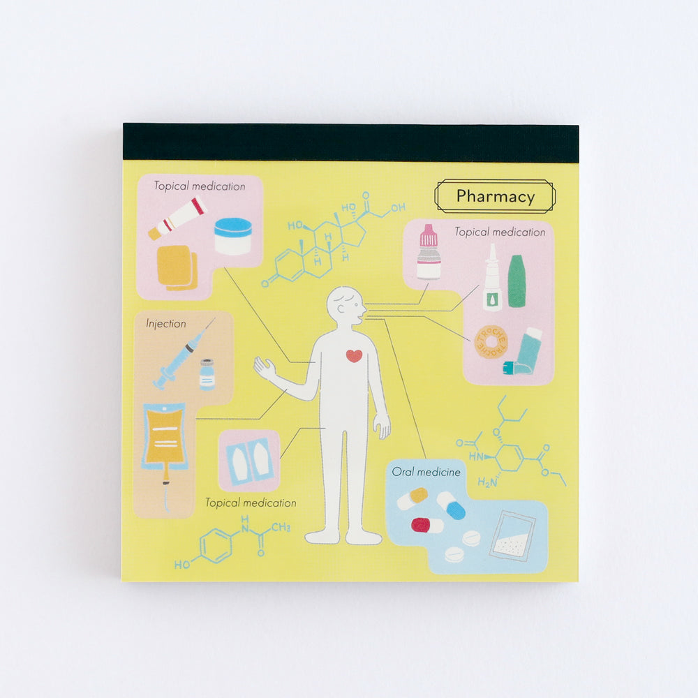 Green Flash STUDY HOLIC series Square Memo Pads