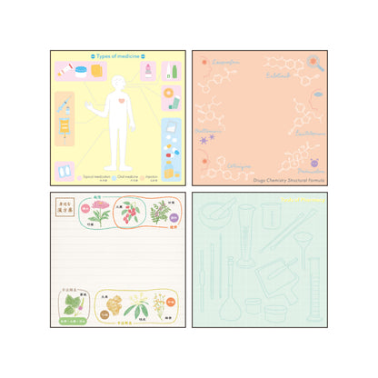 Green Flash STUDY HOLIC series Square Memo Pads