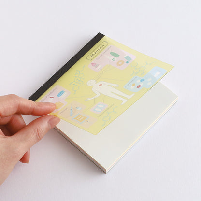 Green Flash STUDY HOLIC series Square Memo Pads