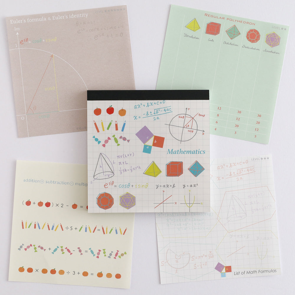 Green Flash STUDY HOLIC series Square Memo Pads