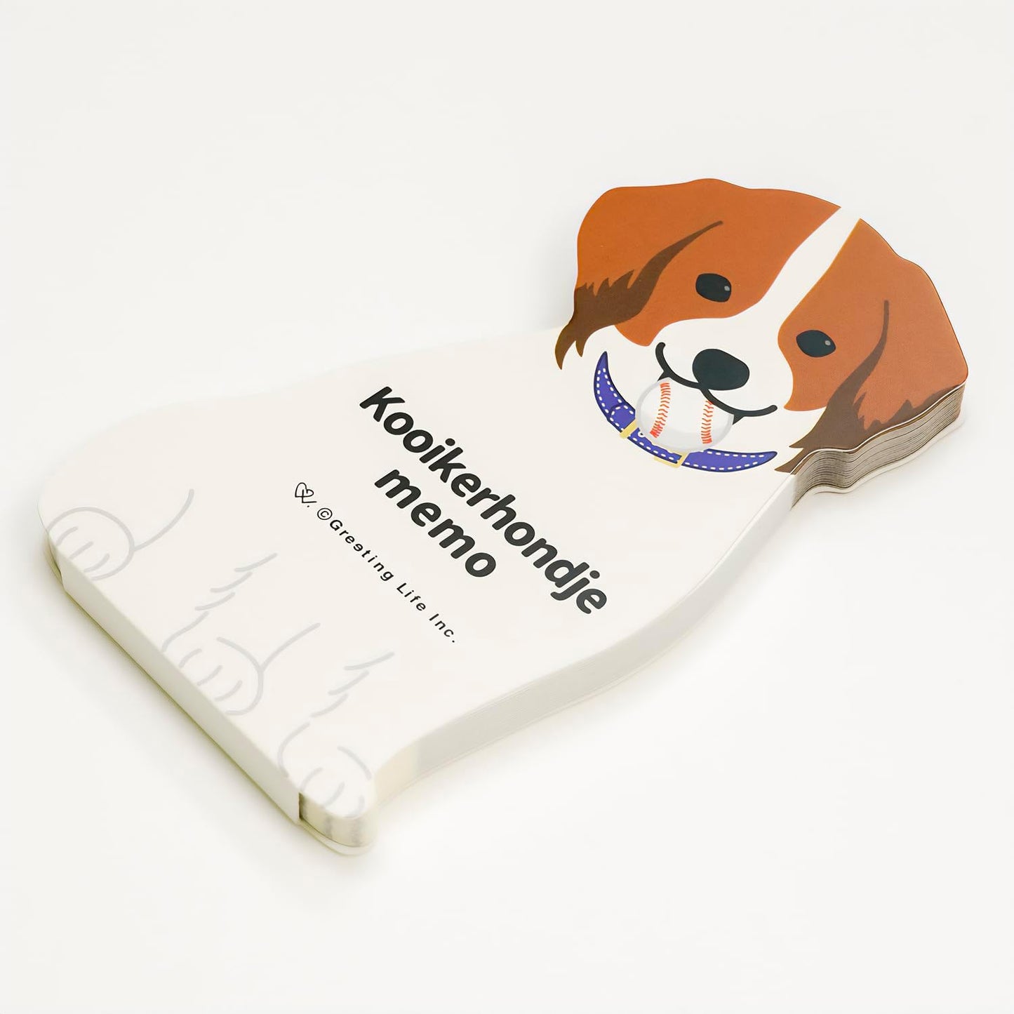 Greeting Life Animal Die-Cut Memo Kooikerhondje ETN-186