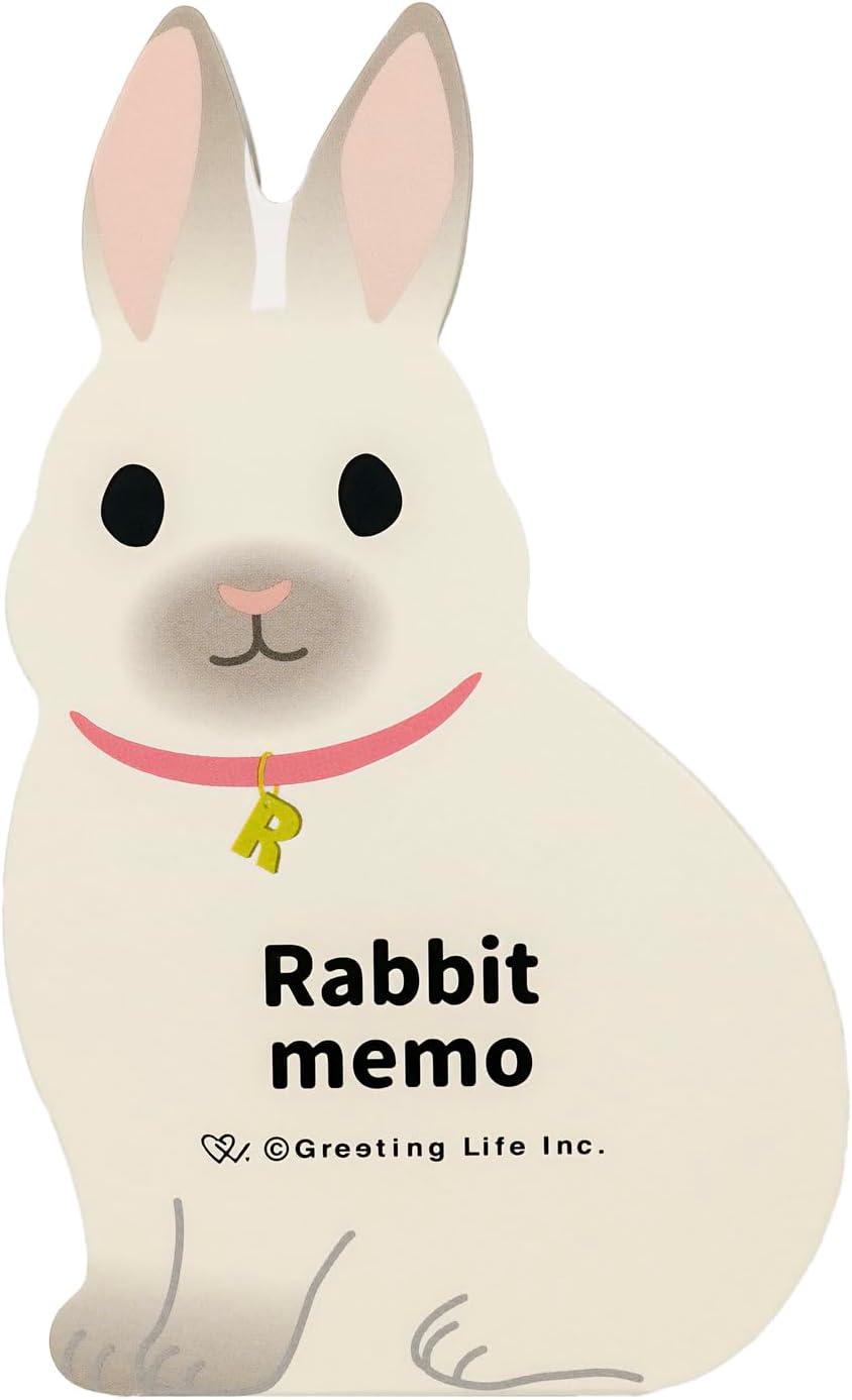 Greeting Life Animal Die Cut Memo Rabbit ETN-190