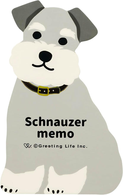 Greeting Life Animal Die-Cut Memo Schnauzer ETN-182