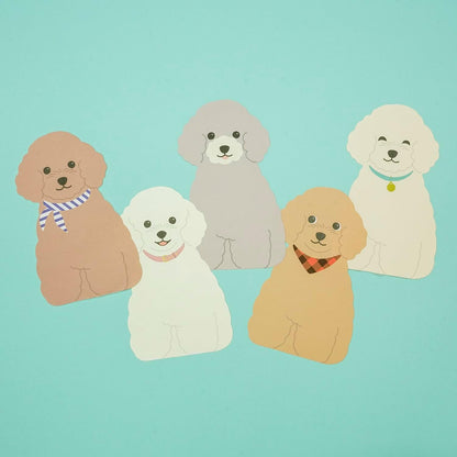 Greeting Life Animal Die Cut Memo Toy Poodle ETN-184