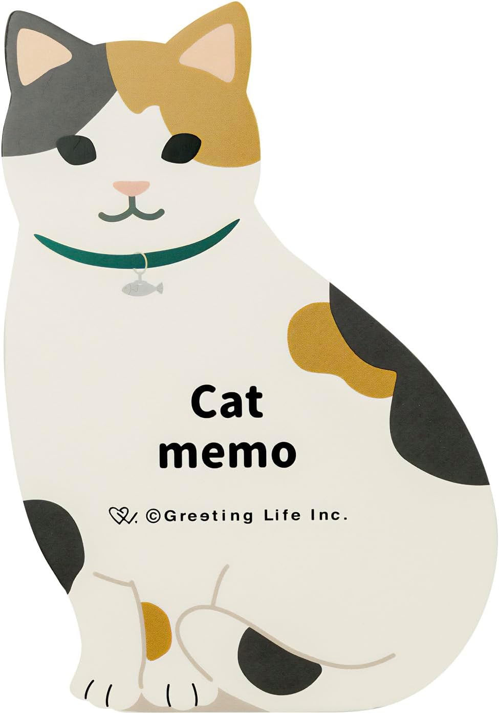 Greeting Life Animal Die-Cut Memo Cat ETN-187