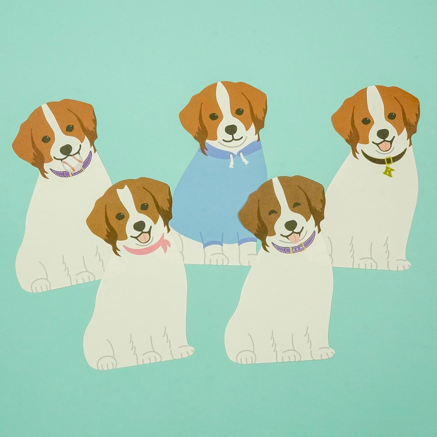 Greeting Life Animal Die-Cut Memo Kooikerhondje ETN-186