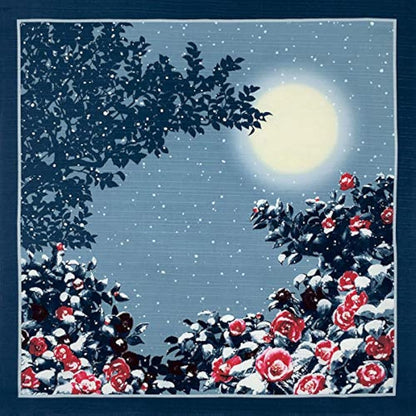 kyoohoo Chirimen Furoshiki Large Winter in Japan