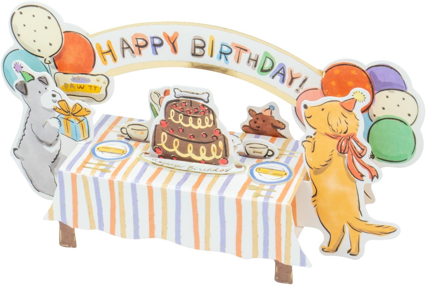 Greeting Life Birthday Table Card Dog KE-35