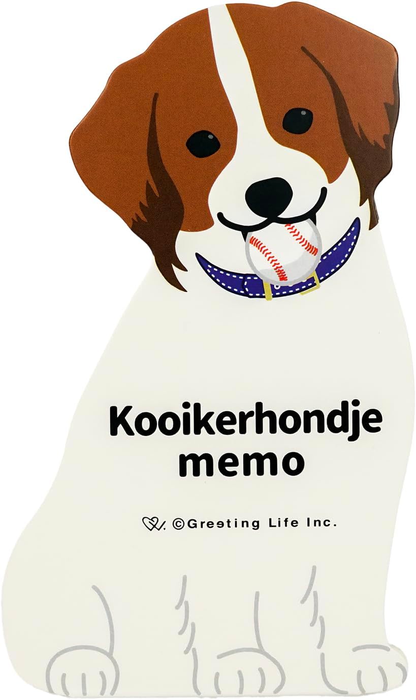 Greeting Life Animal Die-Cut Memo Kooikerhondje ETN-186