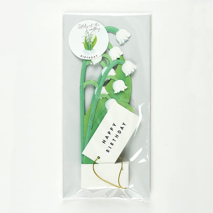Greeting Life Birthday Blooming Card Lily of the Valley KE-29
