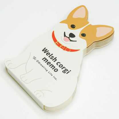 Greeting Life Animal Die-Cut Memo Corgi ETN-183