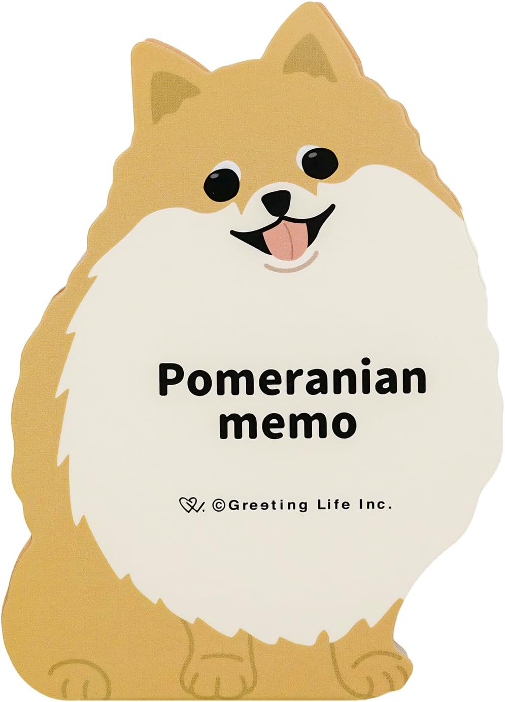 Greeting Life Animal Die Cut Memo Pomeranian ETN-185