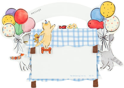 Greeting Life Birthday Table Card Cat KE-34