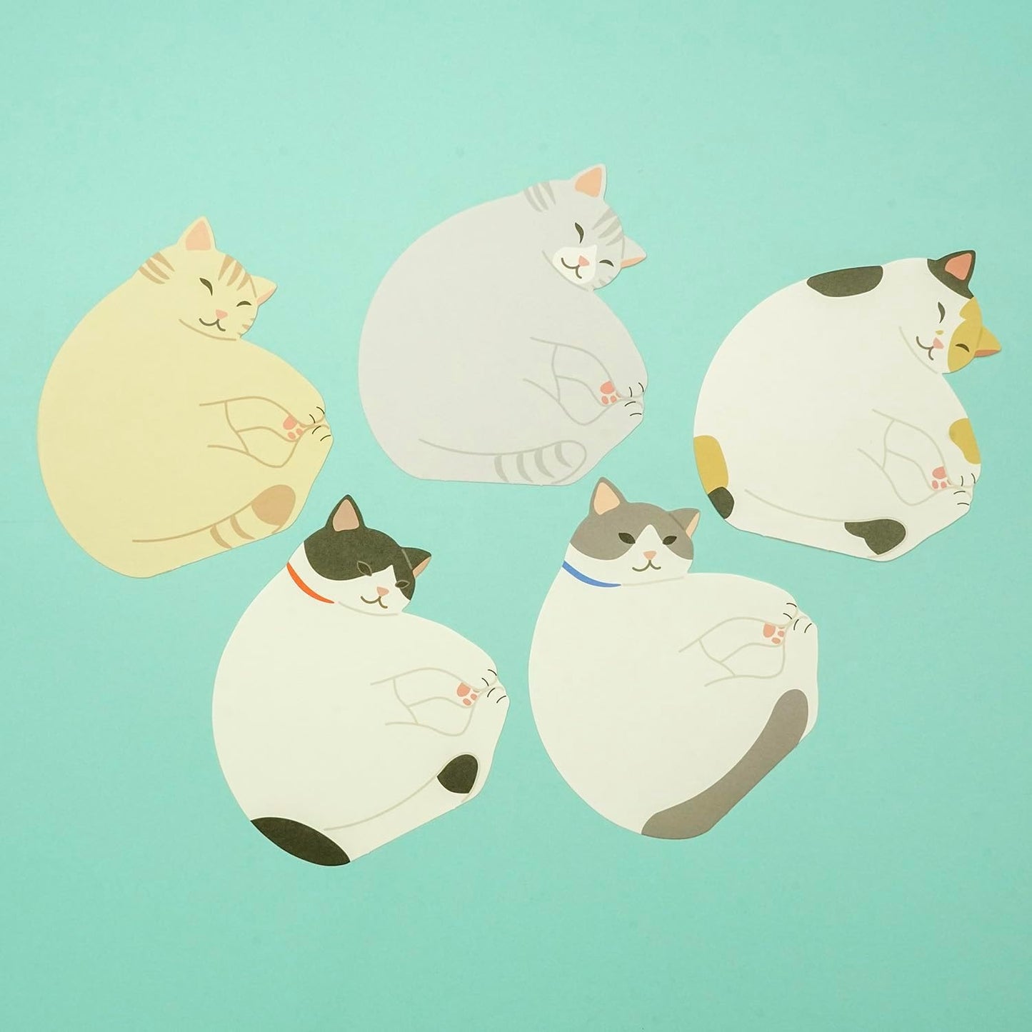 Greeting Life Animal Die-Cut Memo Sleeping Cat ETN-188