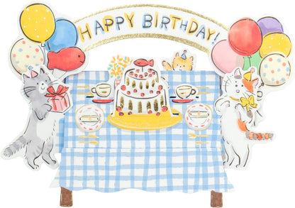 Greeting Life Birthday Table Card Cat KE-34