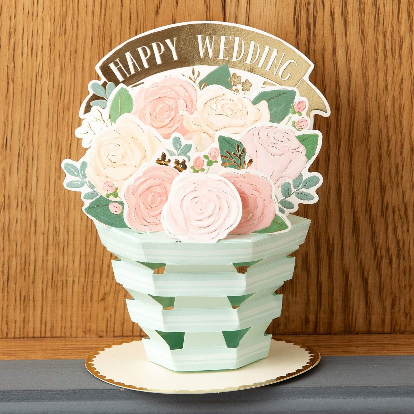 Greeting Life Wedding Card Flower Pot TK-27