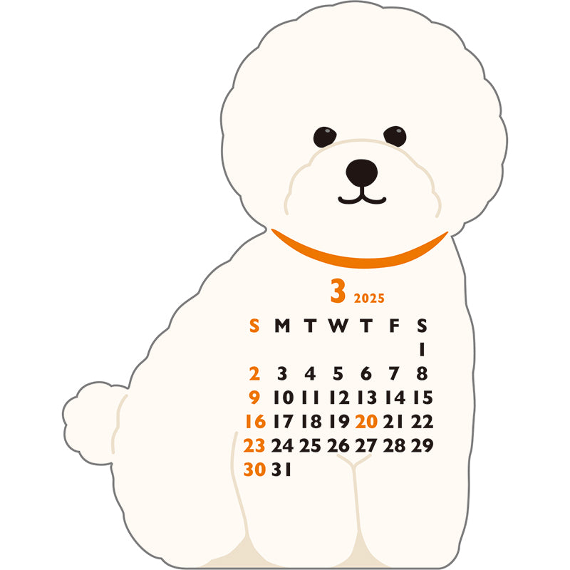 Greeting Life Animal Diecut Calendar Mini 2025 C-1622-ET