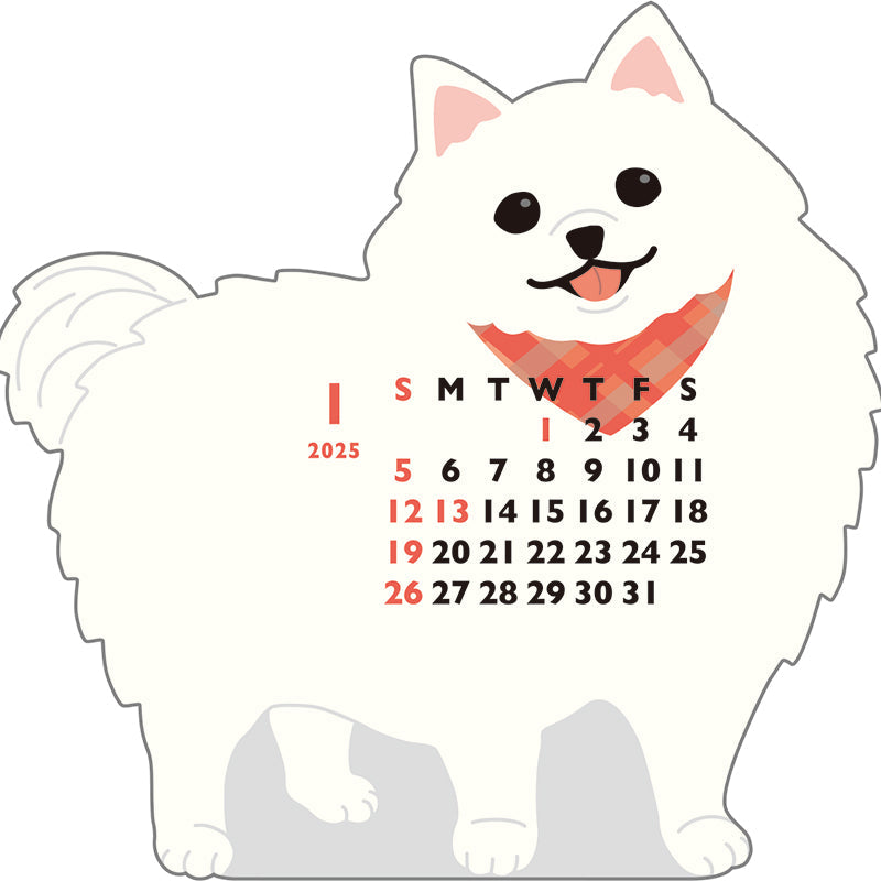 Greeting Life Animal Diecut Calendar Mini 2025 C-1623-ET