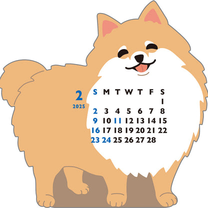 Greeting Life Animal Diecut Calendar Mini 2025 C-1623-ET