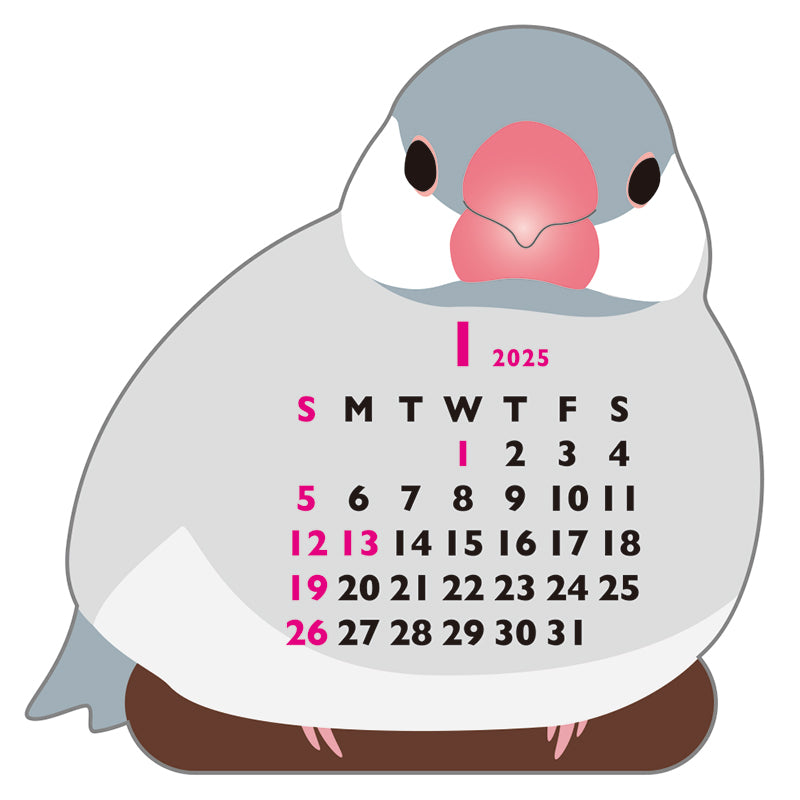 Greeting Life Animal Diecut Calendar Mini 2025 C-1627-ET