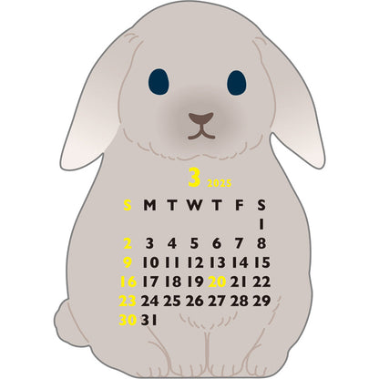 Greeting Life Animal Diecut Calendar Mini 2025 C-1628-ET