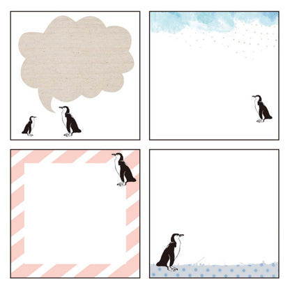 Animal Series Animal Memo Pad Square Penguin GF-004