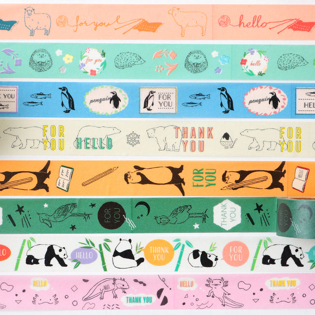Animal Series Masking Tape Hedgehog GF-528