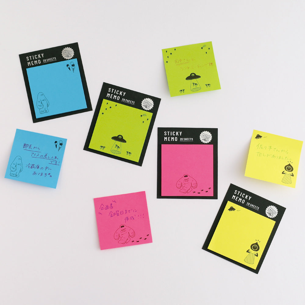 Mikakunin Fluorescent Sticky Notes
