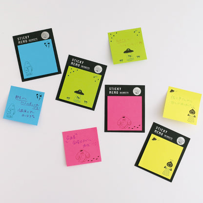 Mikakunin Fluorescent Sticky Notes