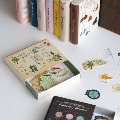 STUDY HOLIC Flake stickers with illustrated case <Astronomy> ST-277