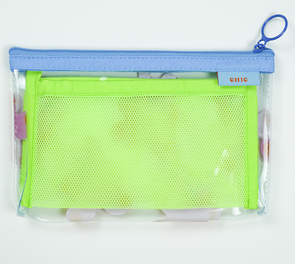 Chic Pen Case, Mesh Pocket Pen Case