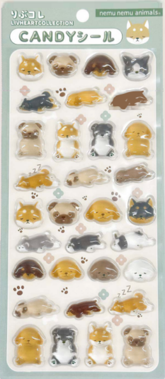 LivHeart Candy Stickers NemuNemu DOGS 41136-02
