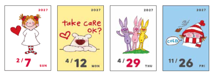Mini Tear-off Daily Calendar - Coco
