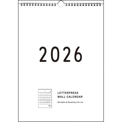 2026 Wall Calendar by Noritake