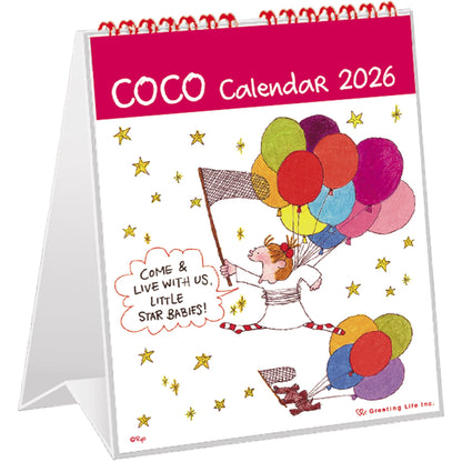 2026 Desk Calendar, Coco-chan/Ryo Sakamoto