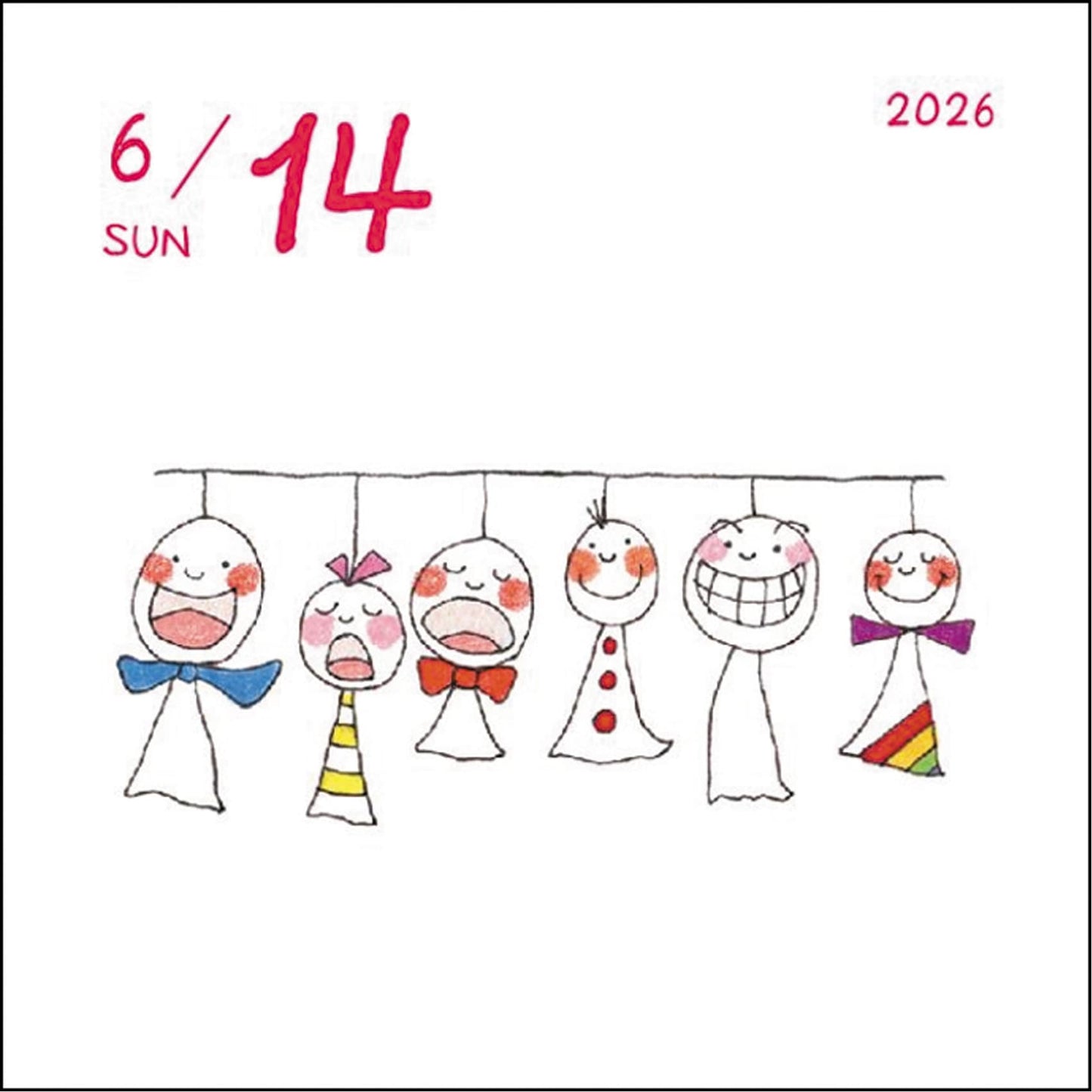 2026 Desk Calendar, Coco-chan, Daily Calendar