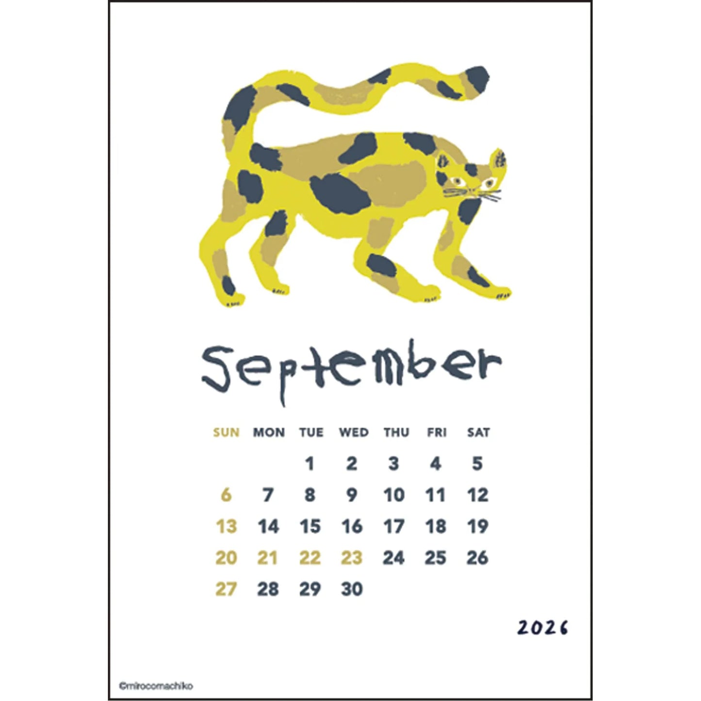 2026 Desk Calendar by Miroco Machiko
