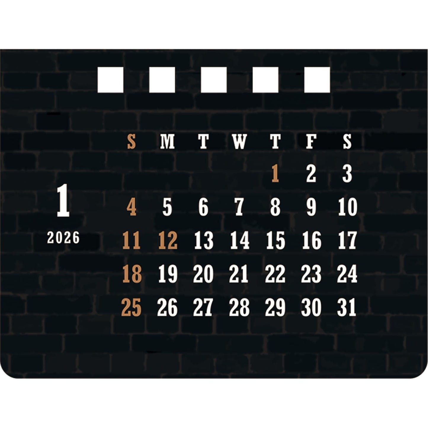 2026 House Box Calendar Barber Shop
