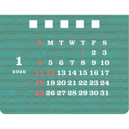 2026 House Box Calendar Flower