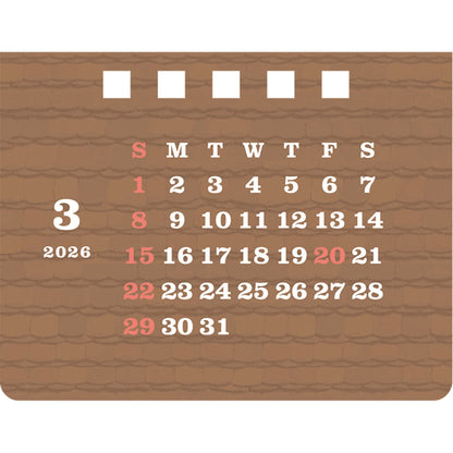 2026 House Box Calendar Flower