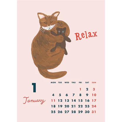 2027 Wall Calendar - Cat &／Sodeyama Kahoko