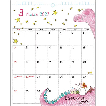 2027 Desk Calendar - Coco-chan/Ryo Sakamoto