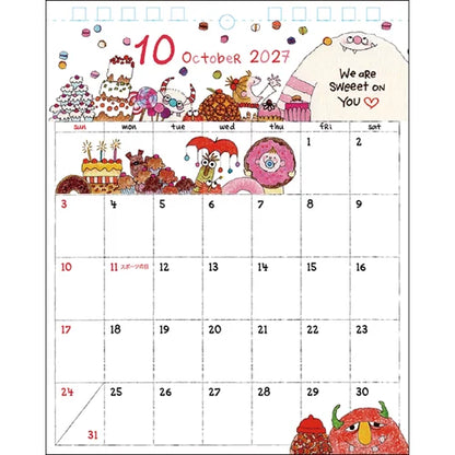 2027 Desk Calendar - Coco-chan/Ryo Sakamoto