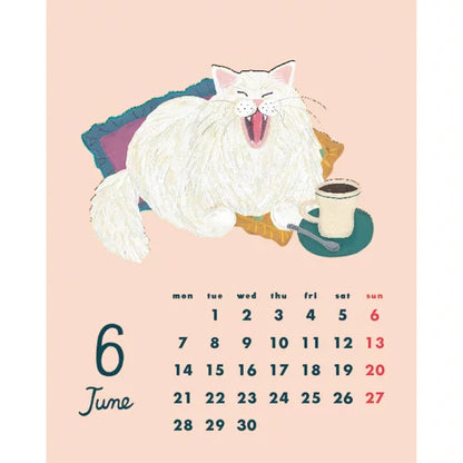 2027 Desk Calendar - Cat and / Kahoko Sodeyama
