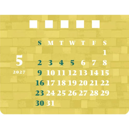 2027 House Box Calendar - Flower