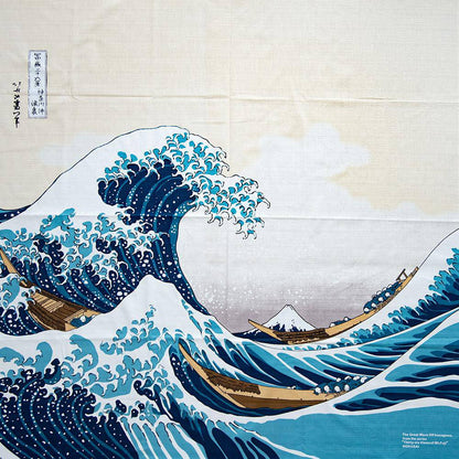 kyoohoo Chirimen Furoshiki Hokusai Wave