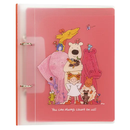 Greeting Life Coco-chan   2-ring binder (A5 size) Red RYZ-1027